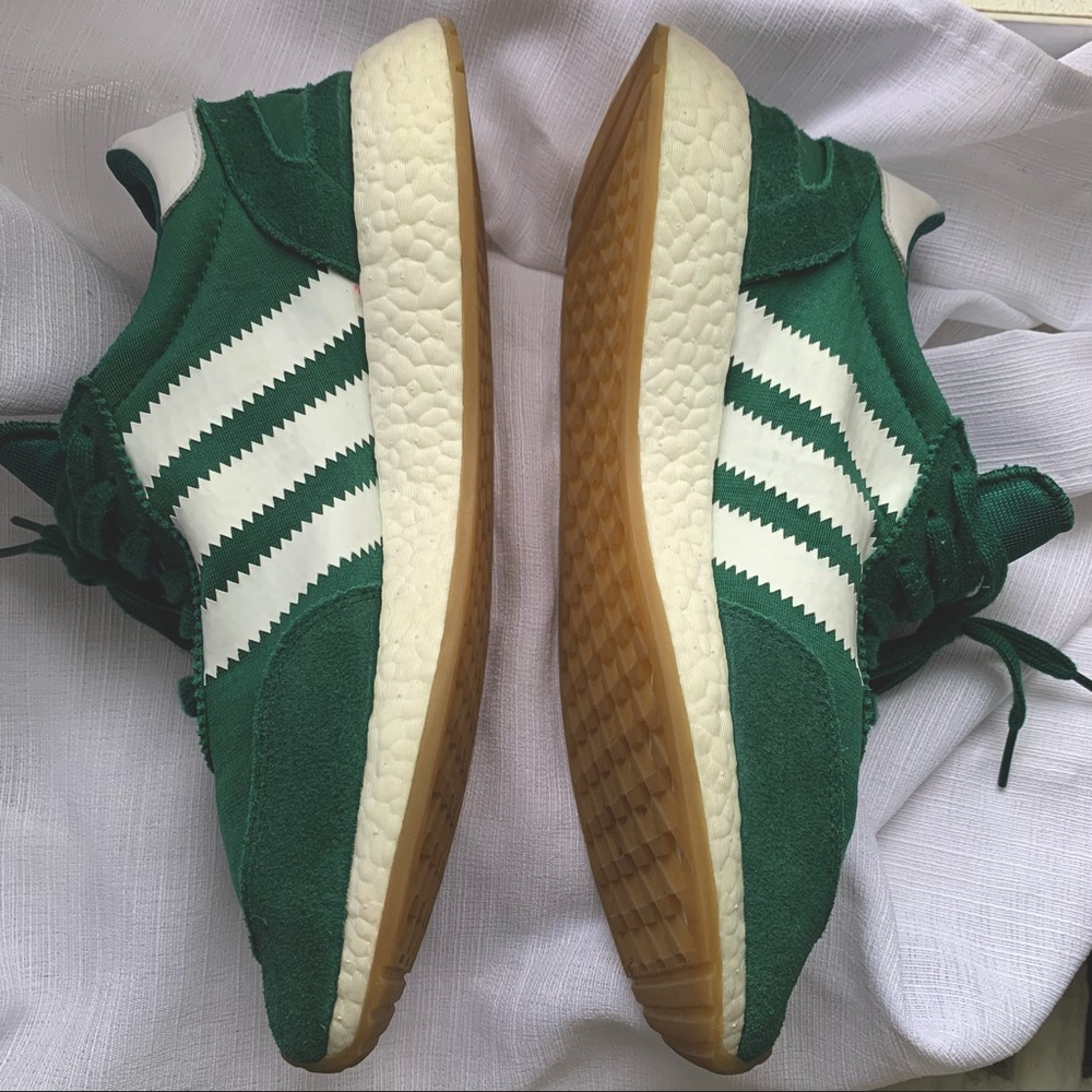 GREEN AND WHITE INIKI ADIDAS